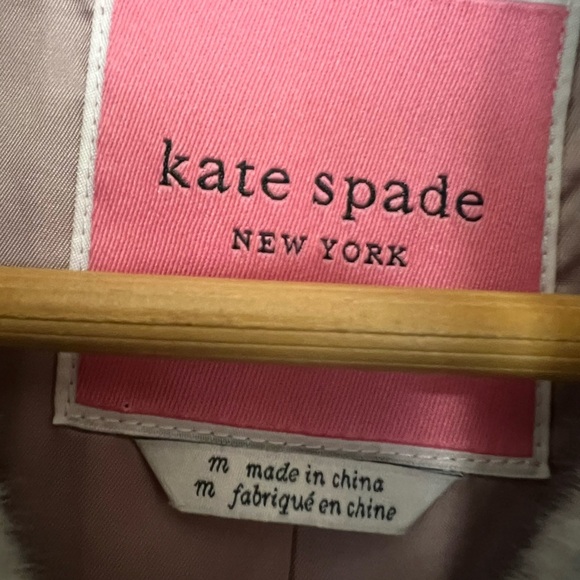 Kate Spade Faux Fur Coat - Size M - NWOT - Picture 7 of 8